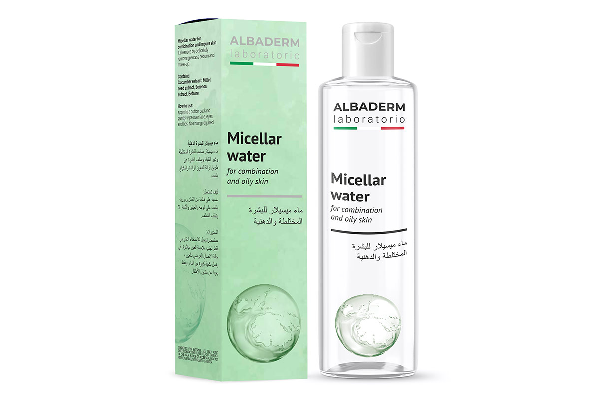 ALBADERM MICELLAR WATER FOR COMBINATION AND OILY SKIN 250 ML - Milano Pharmacy