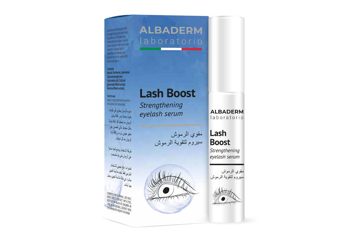 ALBADERM LASH BOOST STRENGTHENING EYELASH SERUM 10 ML - Milano Pharmacy