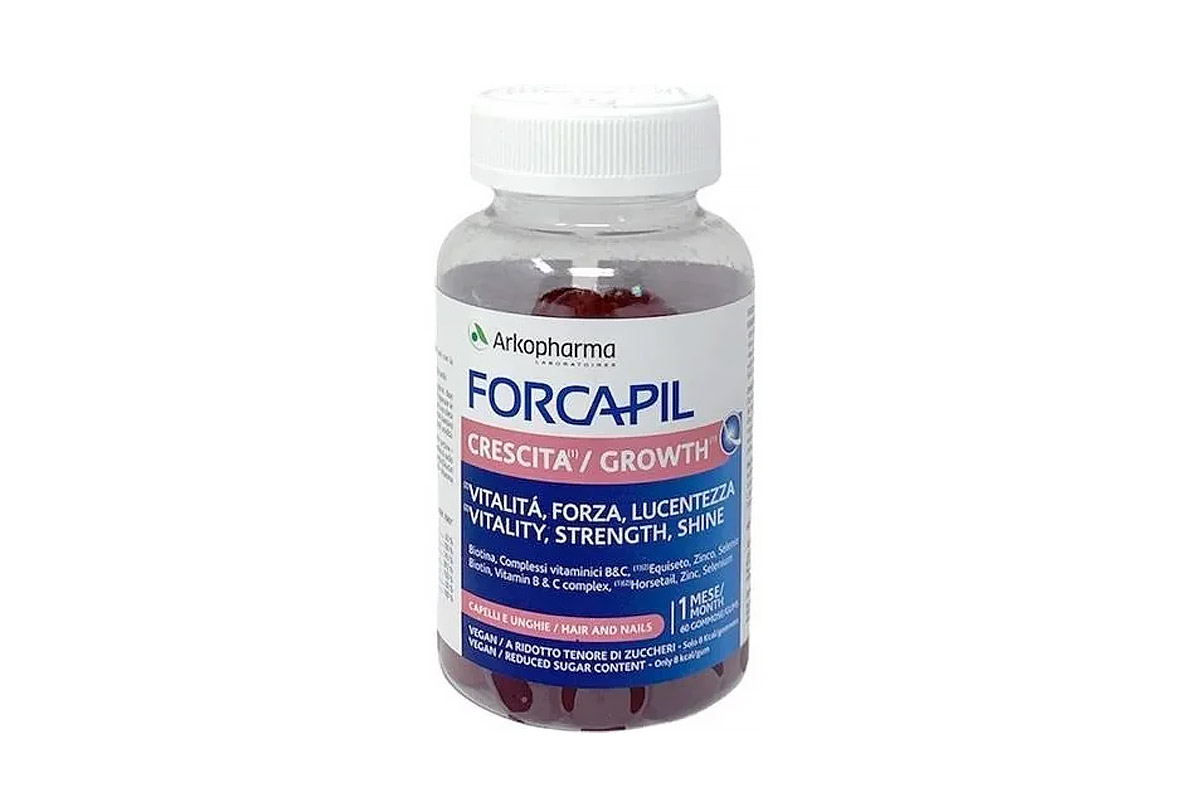 ARKOPHARMA FORCAPIL GROWTH HAIR AND NAILS 60 GUMMIES - Milano Pharmacy