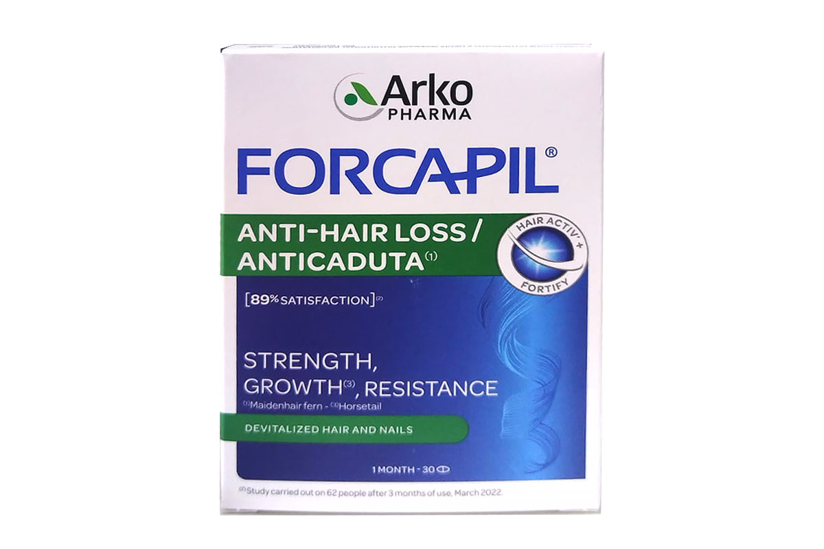 ARKOPHARMA FORCAPIL ANTI HAIR LOSS 30 TABLETS - Milano Pharmacy