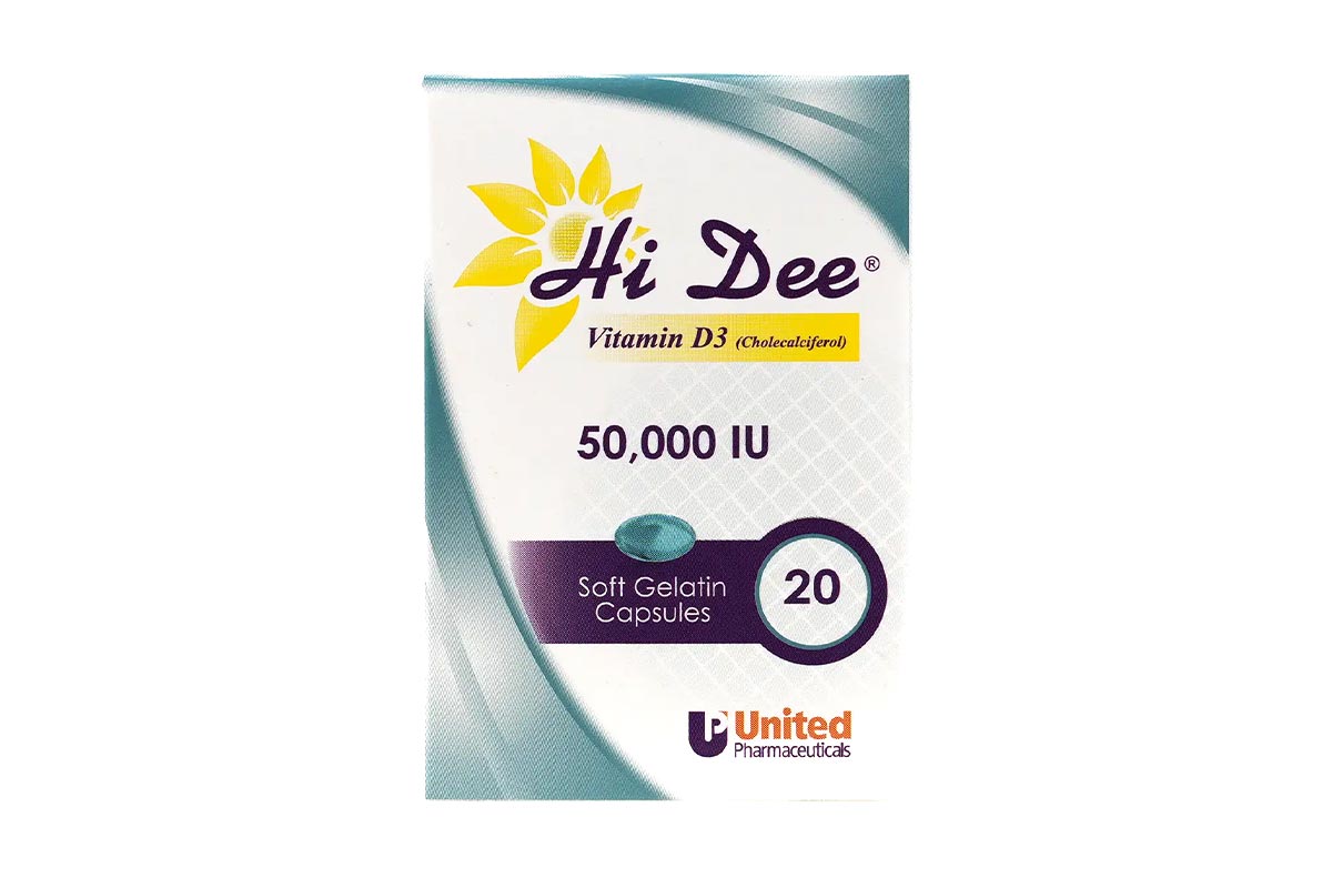 HI DEE VITAMIN D3 50000 IU 20 SOFT GELATIN CAPSULE - Milano Pharmacy