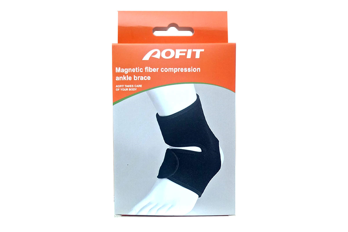 AOFIT MAGNETIC FIBER COMPRESSION ANKLE BRACE - Milano Pharmacy