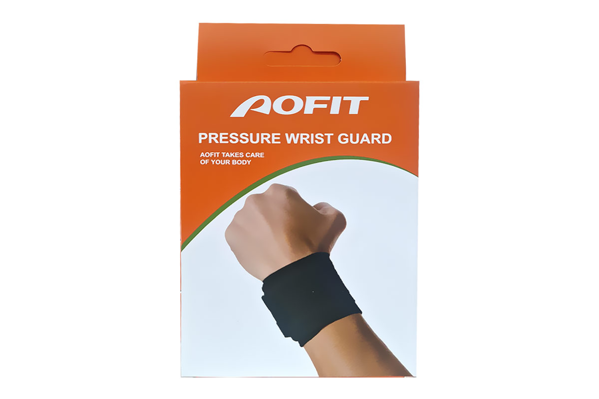 AOFIT PRESSURE WRIST GUARD BAND SUPPORT FREE SIZE BOTH HAND 1 PCS - Milano Pharmacy