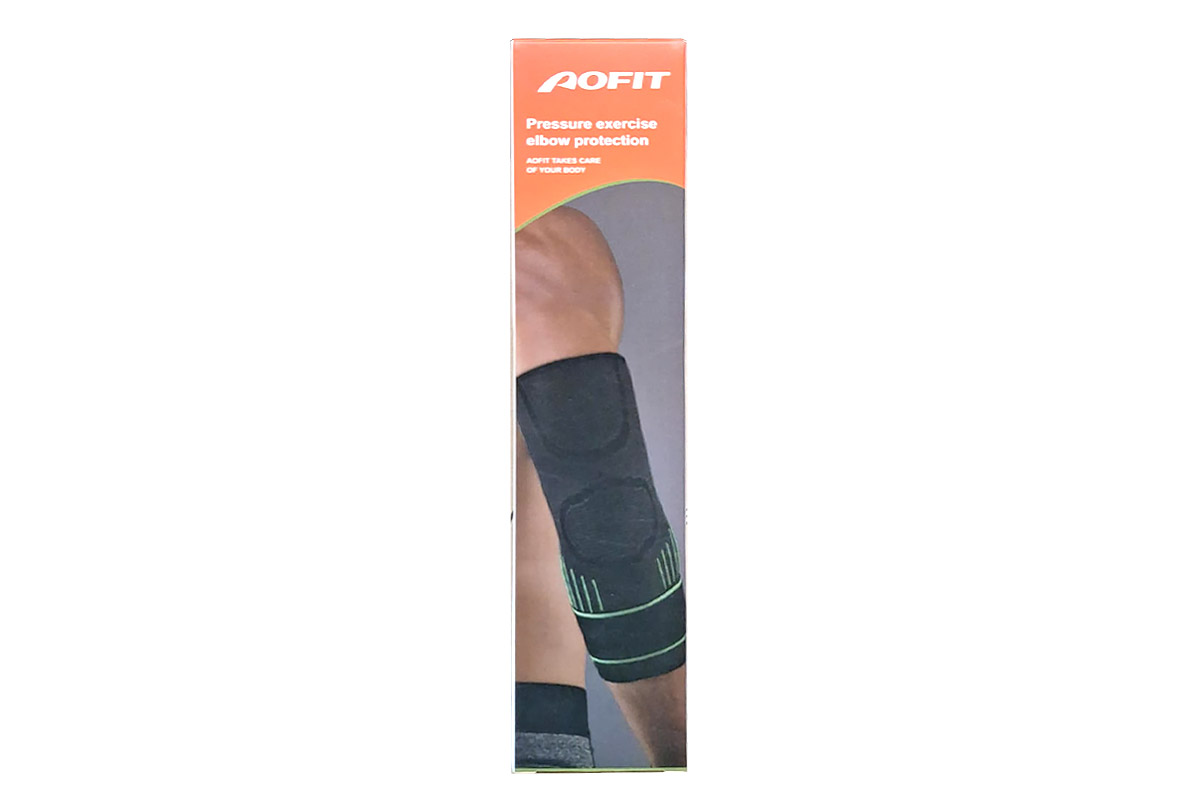 AOFIT PRESSURE EXERCISE ELBOW PROTECTION COLOR BLACK SIZE M 1 PCS - Milano Pharmacy