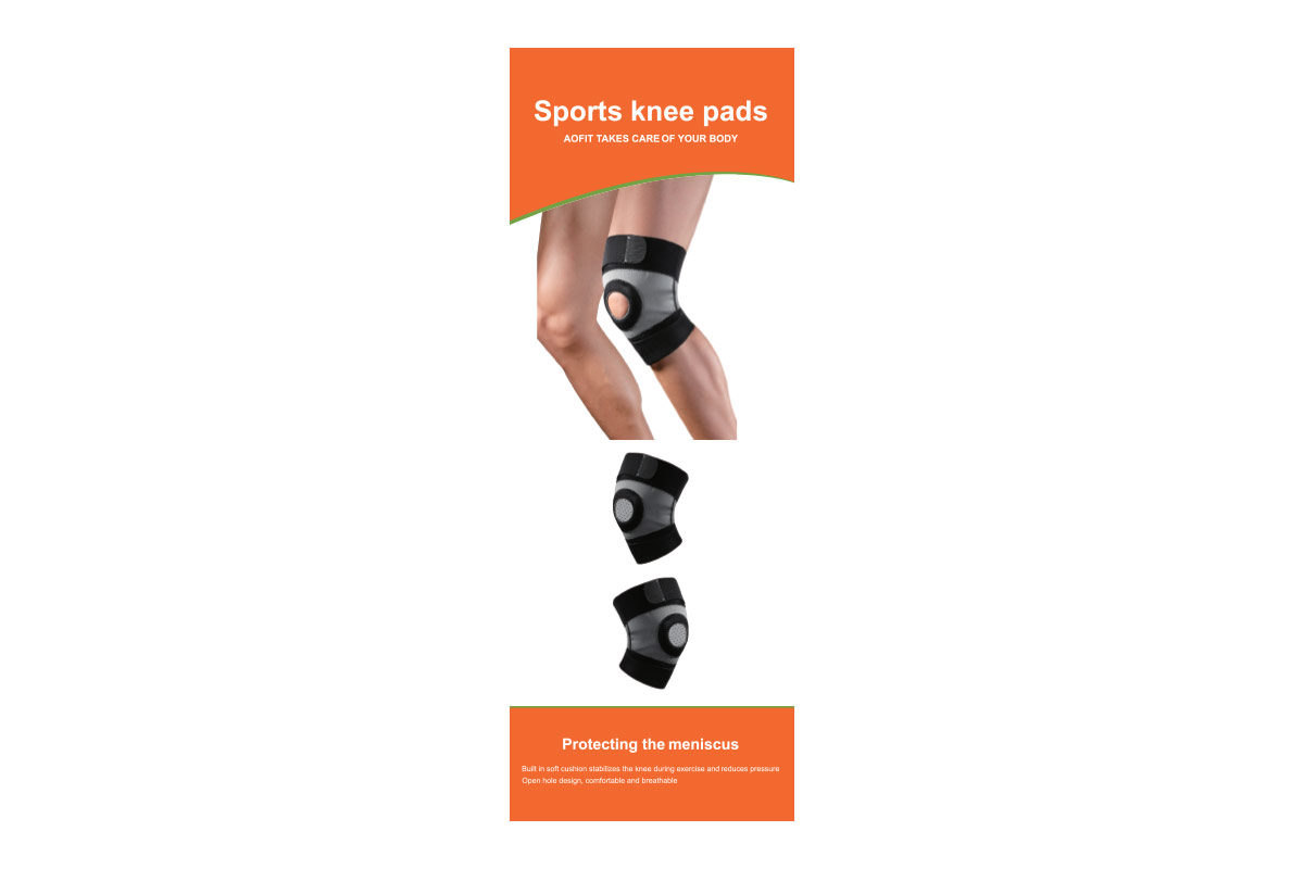 AOFIT SPORTS KNEE PADS PROTECTING THE MENISCUS ONE SIZE 1 PCS - Milano Pharmacy