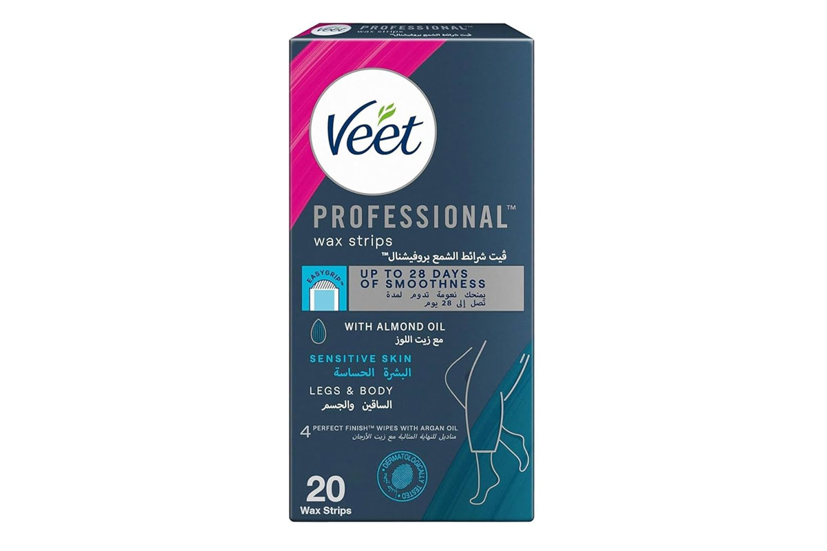 VEET WAX STRIPS EASY GEL SENSITIVE SKIN BODY AND LEGS 20 WAX STRIPS - Milano Pharmacy