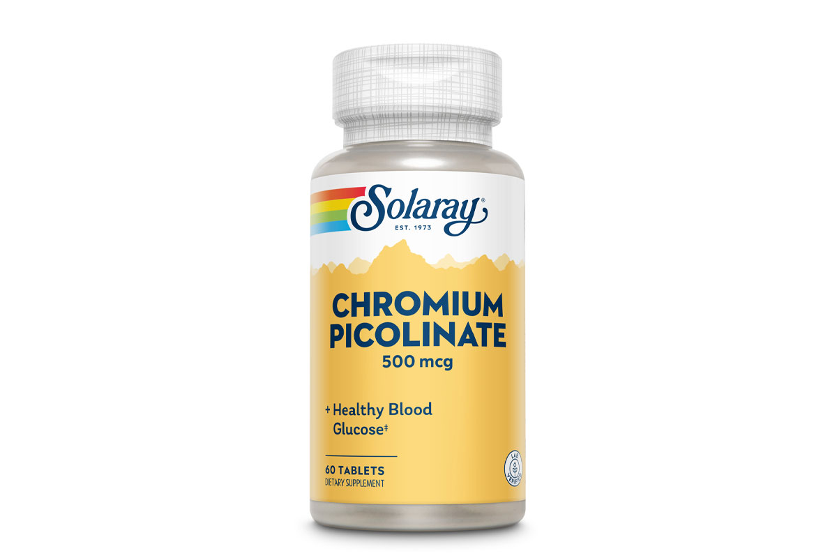 SOLARAY CHROMIUM PICOLINATE 500 MCG 60 TABLETS - Milano Pharmacy