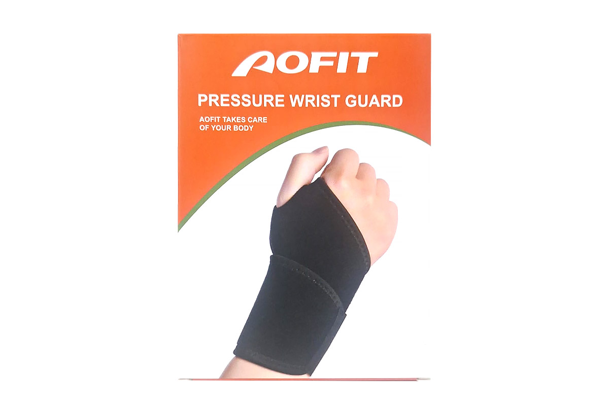 AOFIT PRESSURE WRIST GUARD HOOK AND LOOP 8CM X 35CM BOTH HAND - Milano Pharmacy