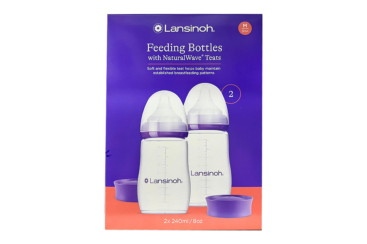 LANSINOH FEEDING BOTTELES BLASTIC 2X 240ML - Milano Pharmacy