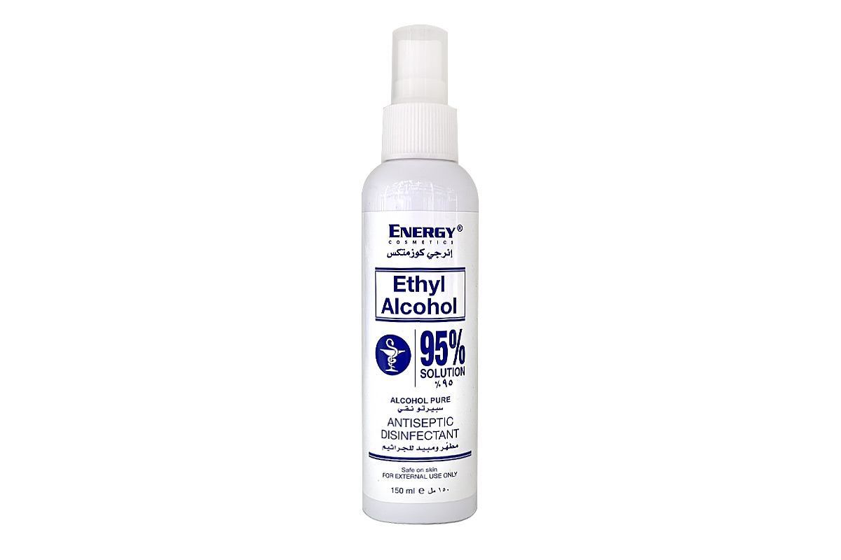 ENERGY ETHYL ALCOHOL 95% SOLUTION SPRAY 150 ML - Milano Pharmacy