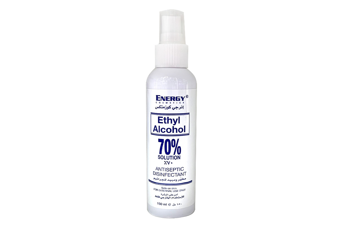 ENERGY ETHYL ALCOHOL 70% SOLUTION SPRAY 150 ML - Milano Pharmacy