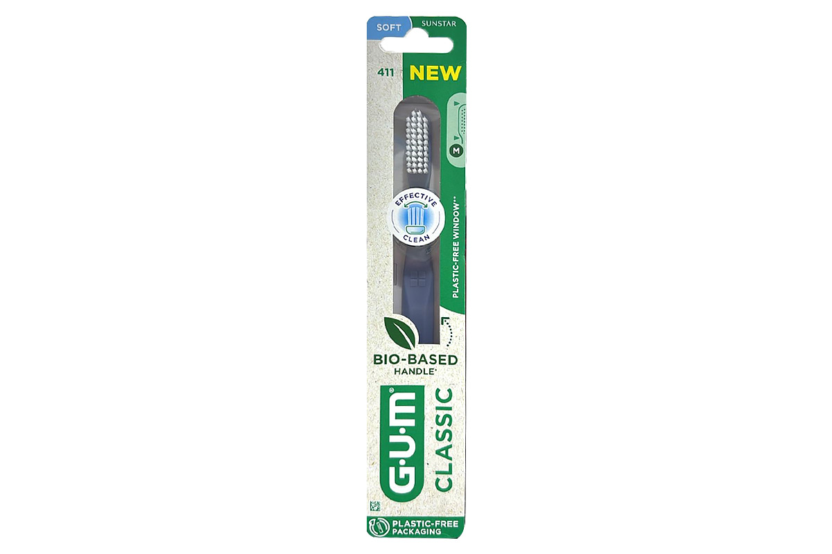 GUM CLASSIC SOFT TOOTHBRUSH BLUE 411 - Milano Pharmacy