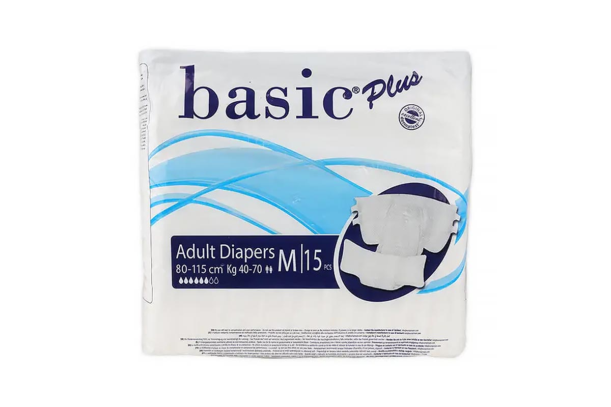 BASIC PLUS ADULT SIZE MEDIUM 15 PCS - Milano Pharmacy