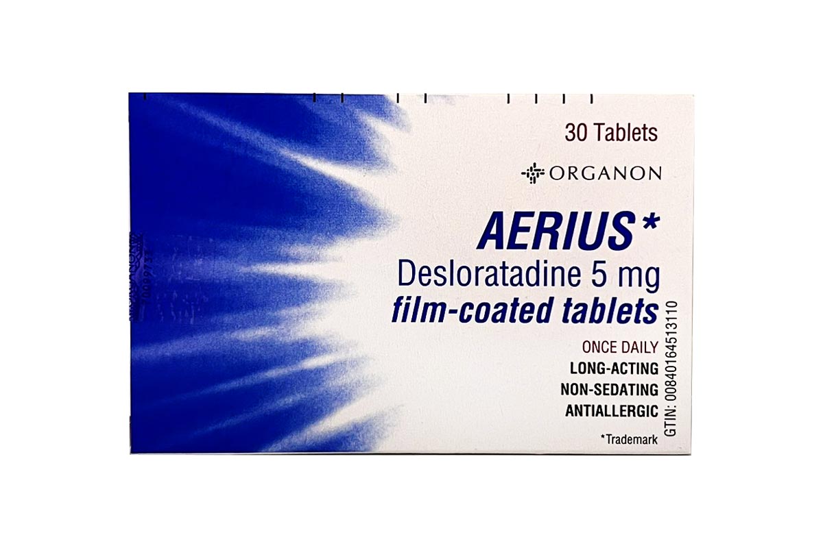 AERIUS 5MG 30 TABLETS - Milano Pharmacy