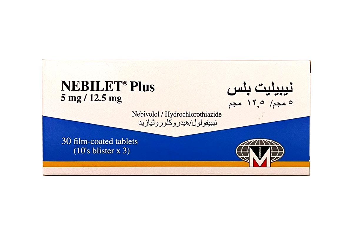 NEBILET PLUS 5MG 12.5MG 30 TABLETS - Milano Pharmacy