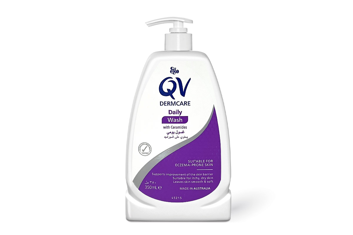 QV DERMCARE ECZEMA DAILY WASH WITH CERAMIDES 350 ML - Milano Pharmacy