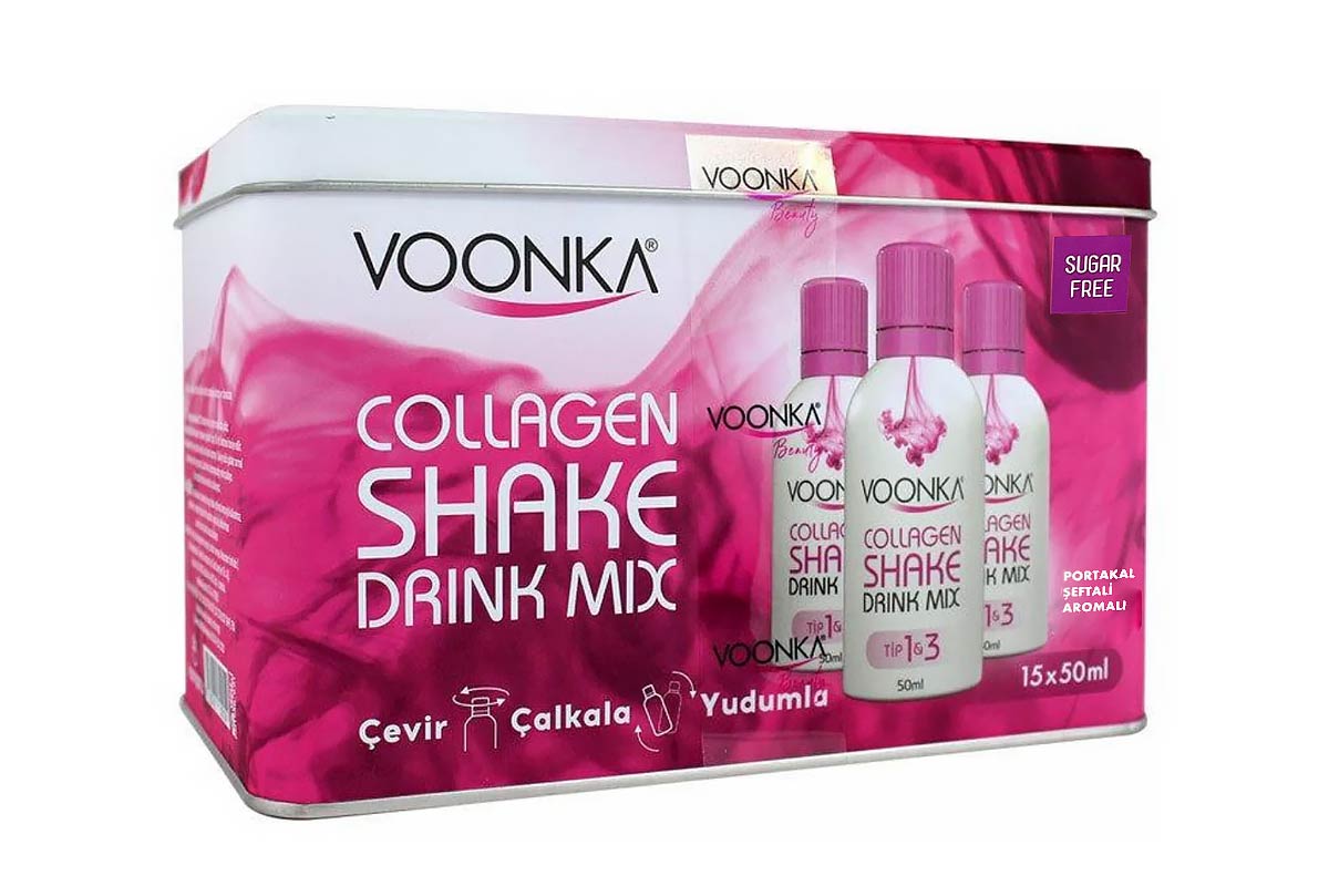 VOONKA COLLAGEN SHAKE DRINK MIX SUGAR FREE15 X 50 ML - Milano Pharmacy