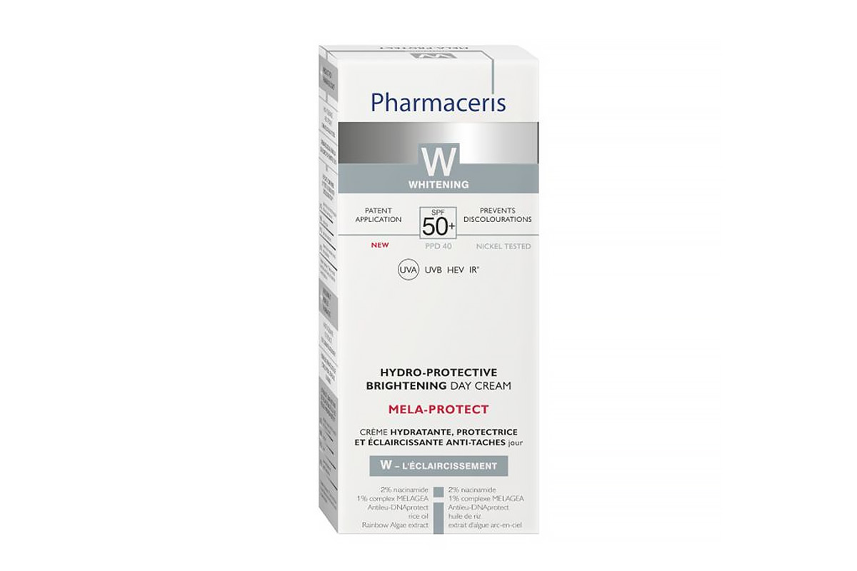 PHARMACERIS W WHITENING MELA PROTECT HYDRO PROTECTIVE BRIGHTENING SPF 50 PLUS DAY CREAM 50 ML - Milano Pharmacy