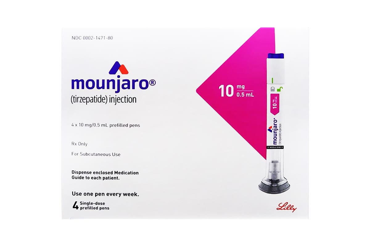 MOUNJARO SOLUTION FOR INJECTION 10 MG 0.5 ML 4 PENS - Milano Pharmacy