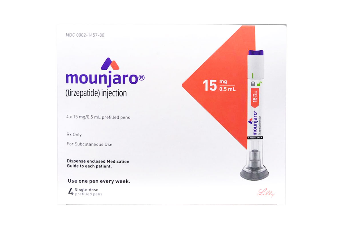 MOUNJARO SOLUTION FOR INJECTION 15 MG 0.5 ML 4 PENS - Milano Pharmacy
