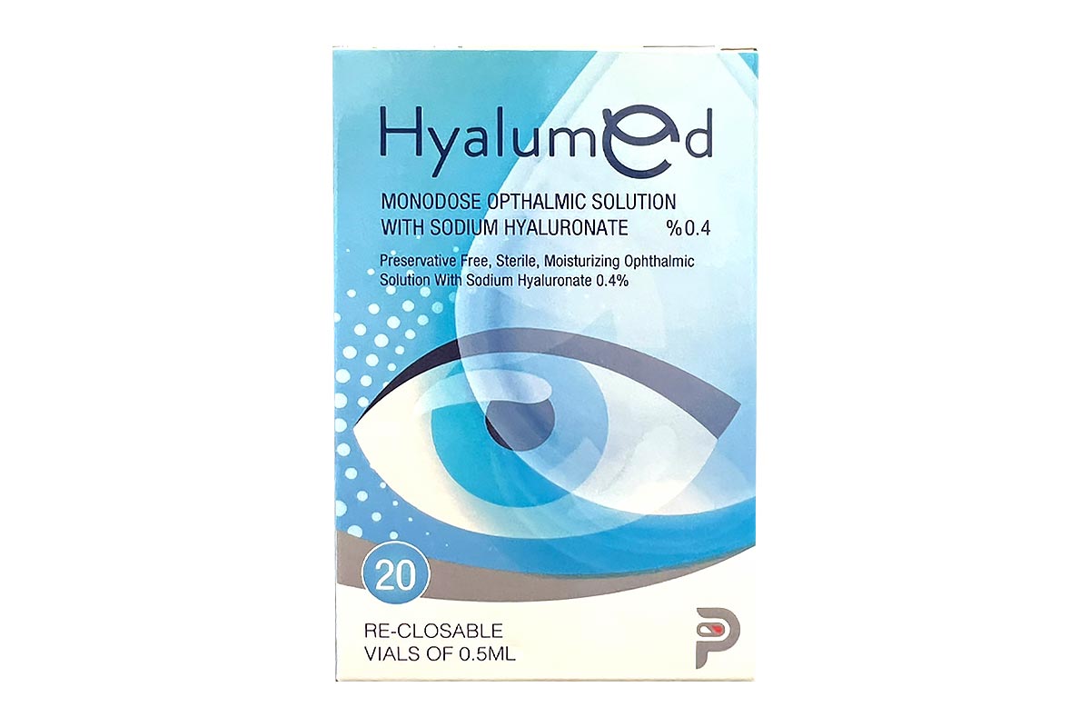 HYALUMED MONODOSE OPTHALMIC SOLUTION 0.5 ML X 20 AMPULES - Milano Pharmacy