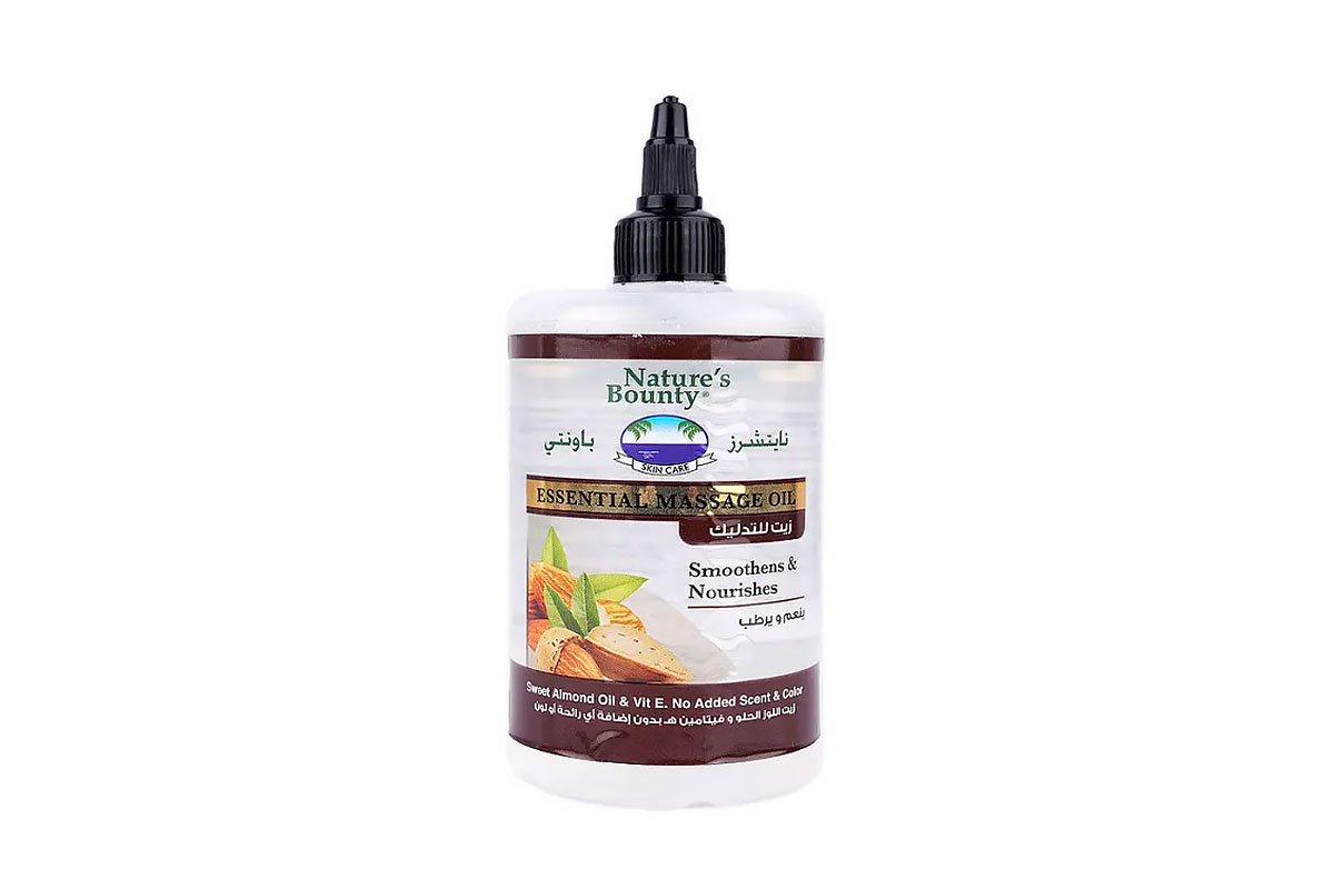 NATURES BOUNTY SWEET ALMOND AND VITAMIN E MASSAGE OIL 300 ML - Milano Pharmacy