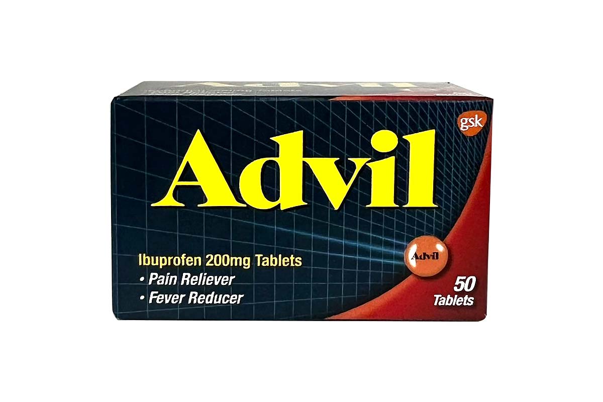 ADVIL 200 MG 50 TABLETS - Milano Pharmacy