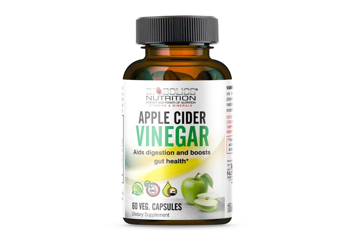BIOBOLICS APPLE CIDER VINEGAR 60 VEG CAPSULES - Milano Pharmacy