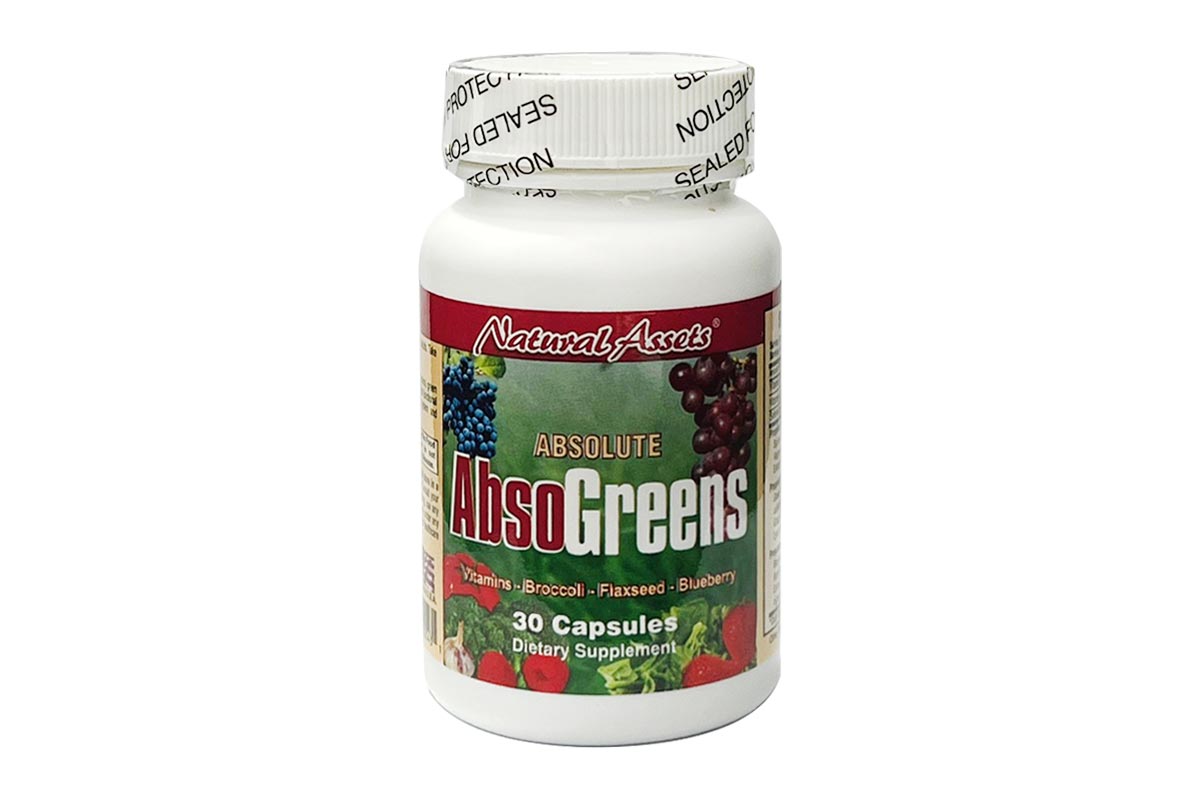 NATURAL ASSETS ABSOGREENS 30 CAPSULES - Milano Pharmacy