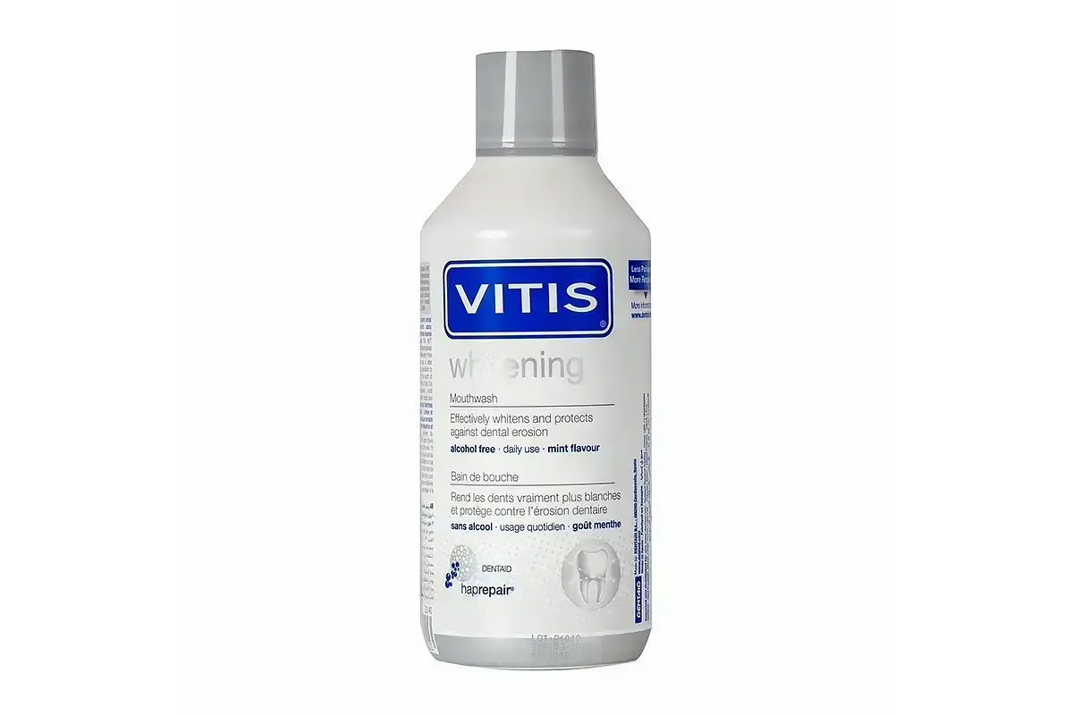 VITIS WHITENING MOUTHWASH MINT FLAVOUR 500 ML - Milano Pharmacy