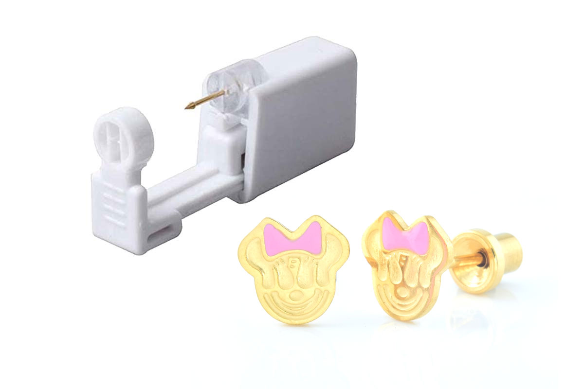PRIMED EAR PIERCING Q8-025 GPH 7MM CARTO PINK WITH GUN - Milano Pharmacy