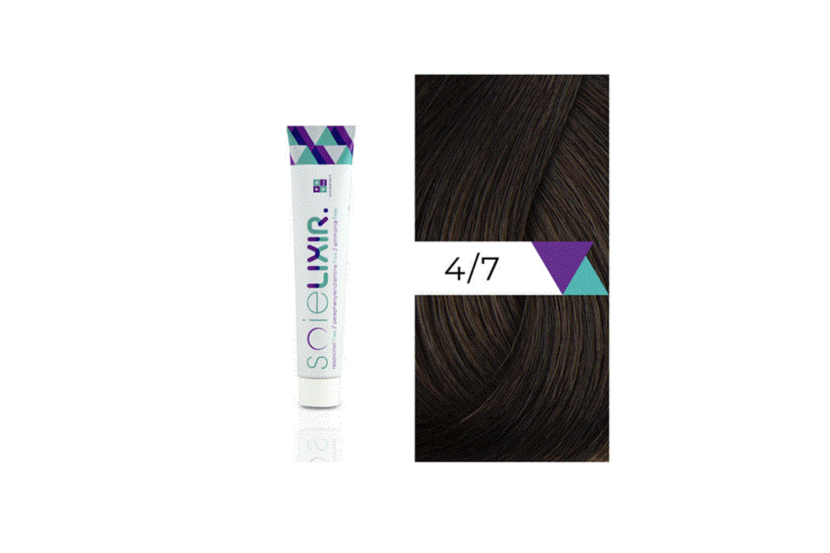 SOIELIXIR AMMONIA FREE HAIR COLOR 4/7 MEDIUM MAROON BROWN 100 ML - Milano Pharmacy