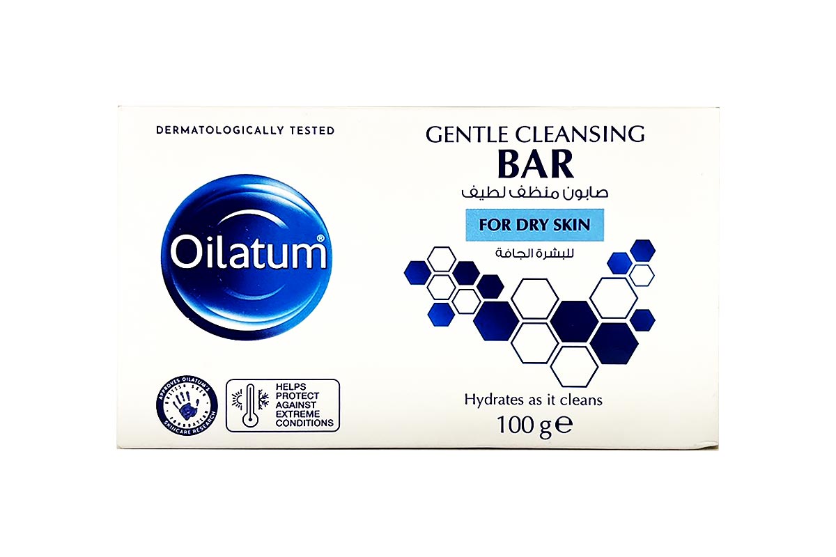 OILATUM GENTLE CLEANSING BAR FOR DRY SKIN 100 GM - Milano Pharmacy
