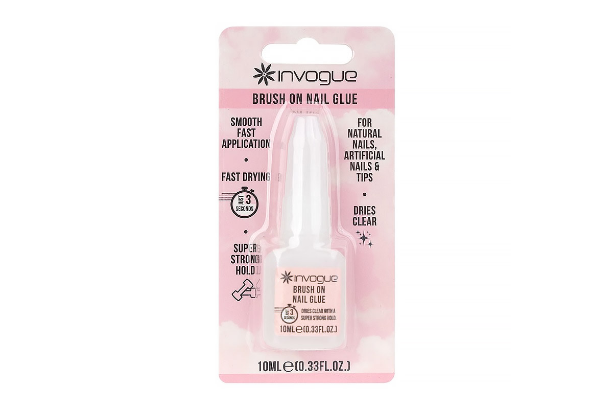 INVOGUE BRUSH ON NAIL GLUE 10 ML - Milano Pharmacy