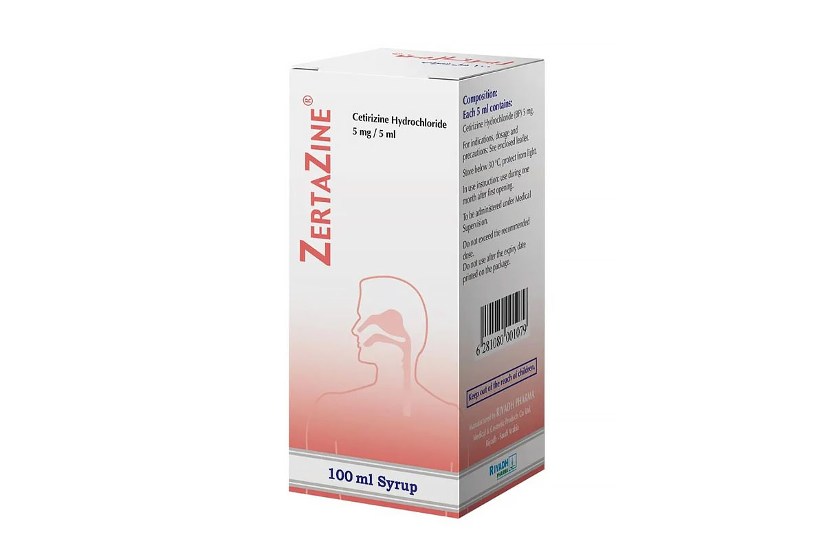 ZERTAZINE 5MG/5ML SYRUP 100 ML - Milano Pharmacy