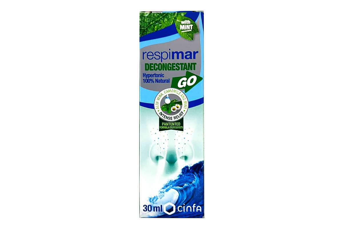 RESPIMAR DECONGESTANT GO NASAL SPRAY WITH MINT 30 ML - Milano Pharmacy