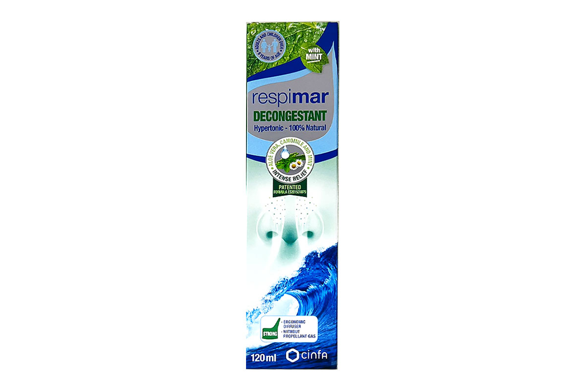 RESPIMAR DECONGESTANT NASAL SPRAY WITH MINT 120 ML - Milano Pharmacy