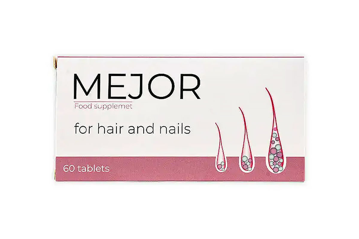 MEJOR FOR HAIR AND NAILS 60 TABLETS - Milano Pharmacy