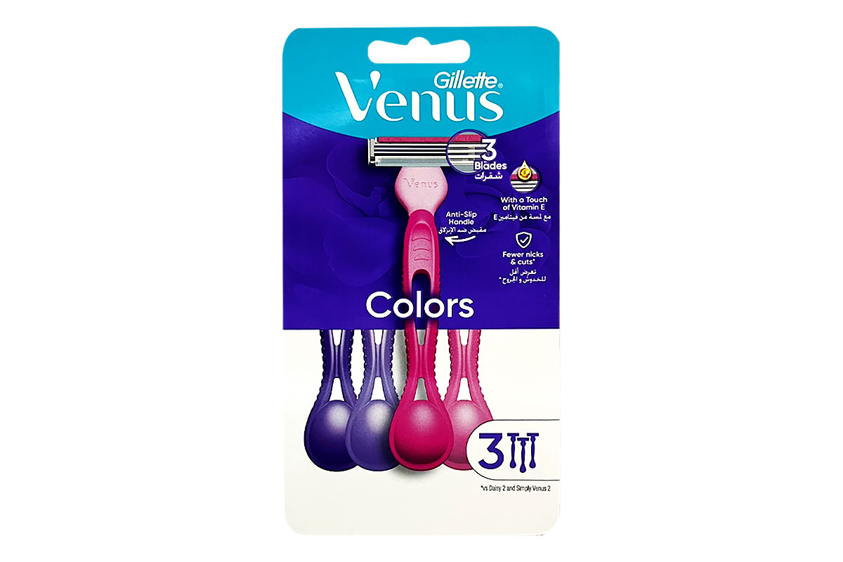 GILLETTE VENUS SMOOTH SKIN RAZOR 3 PCS - Milano Pharmacy