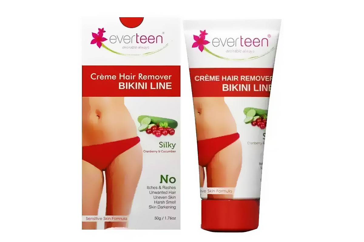 EVERTEEN SILKY HAIR REMOVER BIKINI CREAM 50 GM - Milano Pharmacy