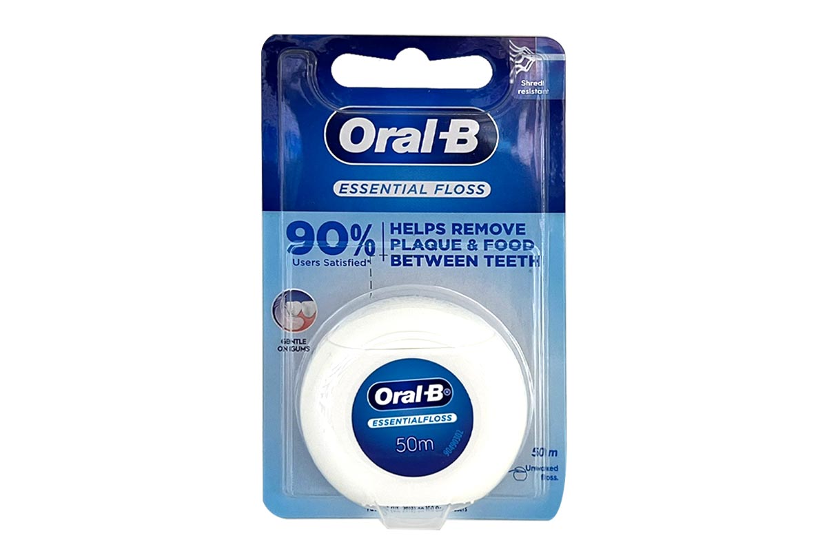 ORAL B ESSENTIAL FLOSS UNWAXED 50 M - Milano Pharmacy