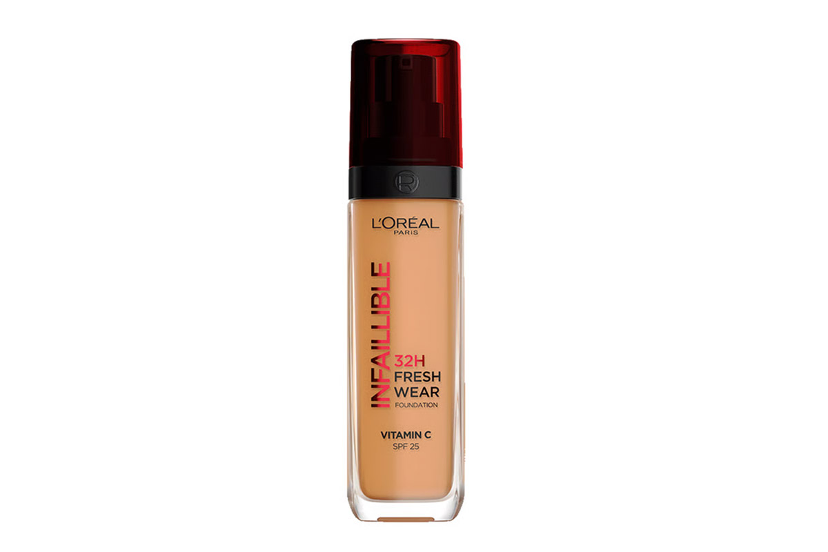 LOREAL INFALLIBLE 32H FRESH WEAR FOUNDATION SPF 25 + VITAMIN C 145 COOL ROSE 30 ML - Milano Pharmacy
