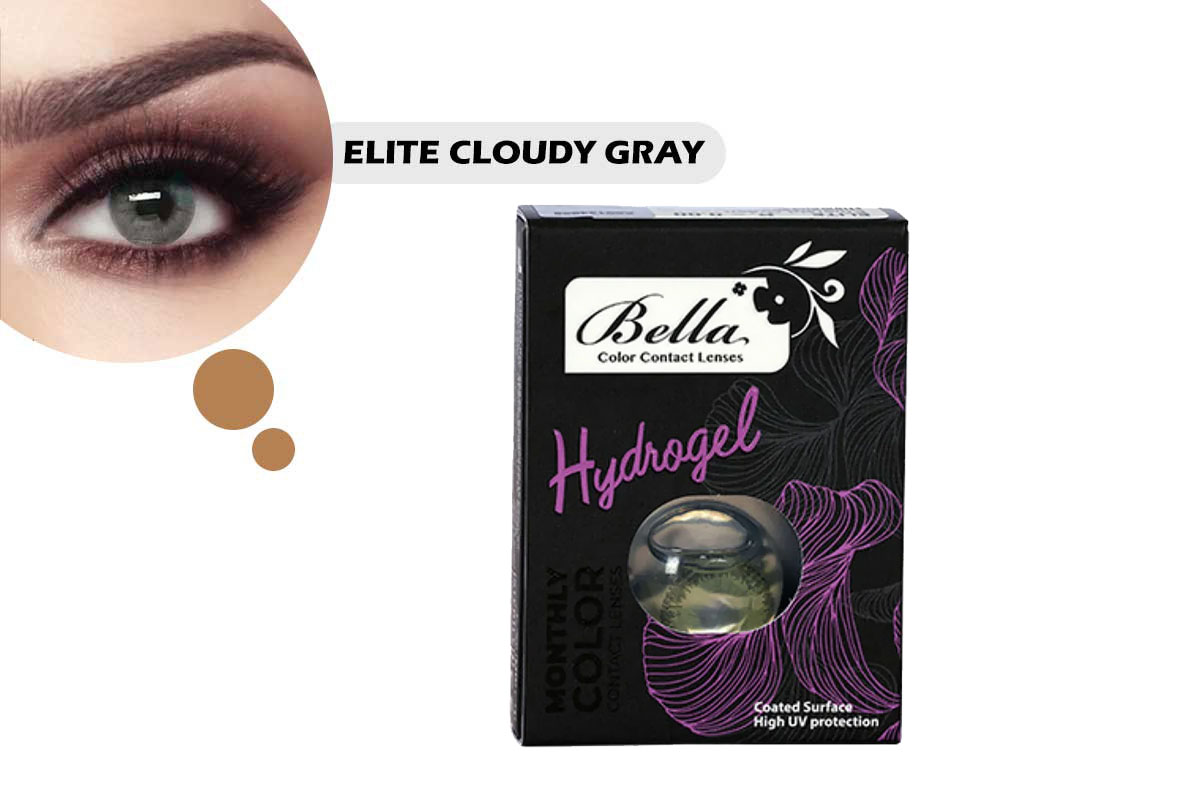 BELLA COLOR CONTACT LENSES ELITE CLOUDY GRAY - Milano Pharmacy