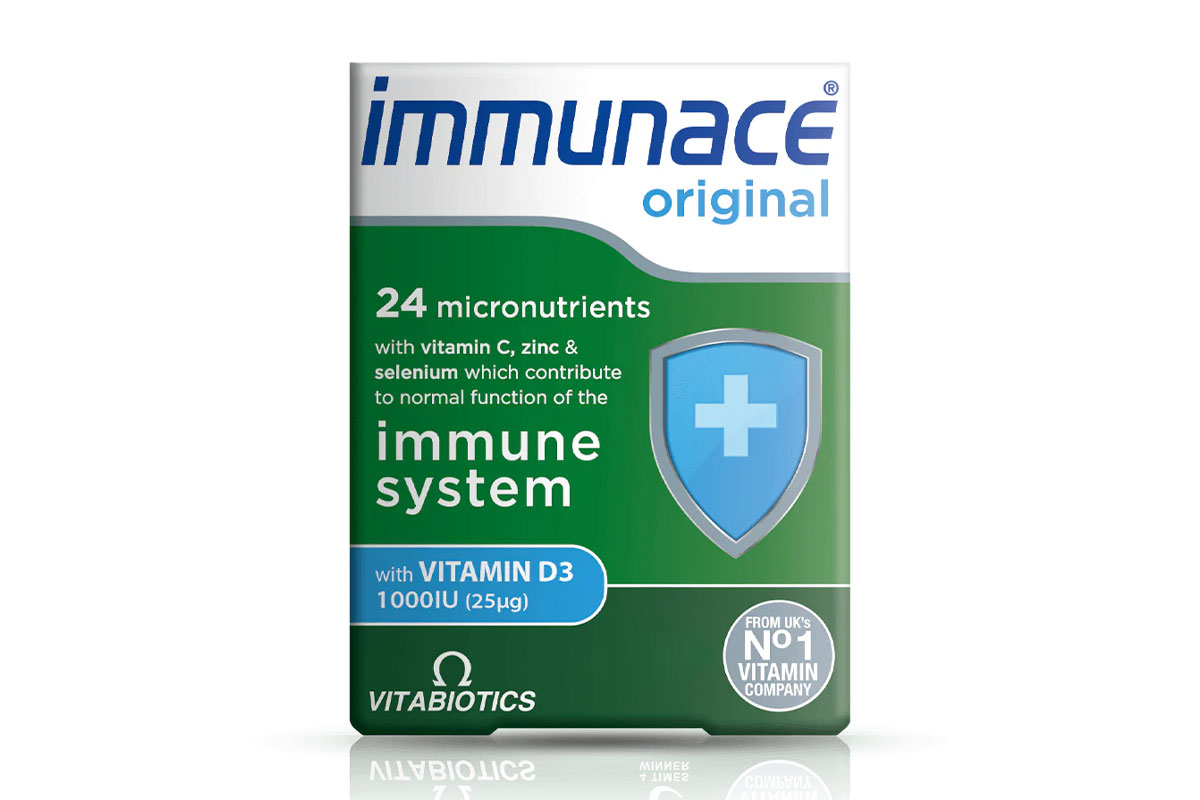 VITABIOTICS IMMUNACE ORIGINAL TABLETS IMMUNE SUPPORT WITH VITAMIN D3 - 30 TABLETS - Milano Pharmacy