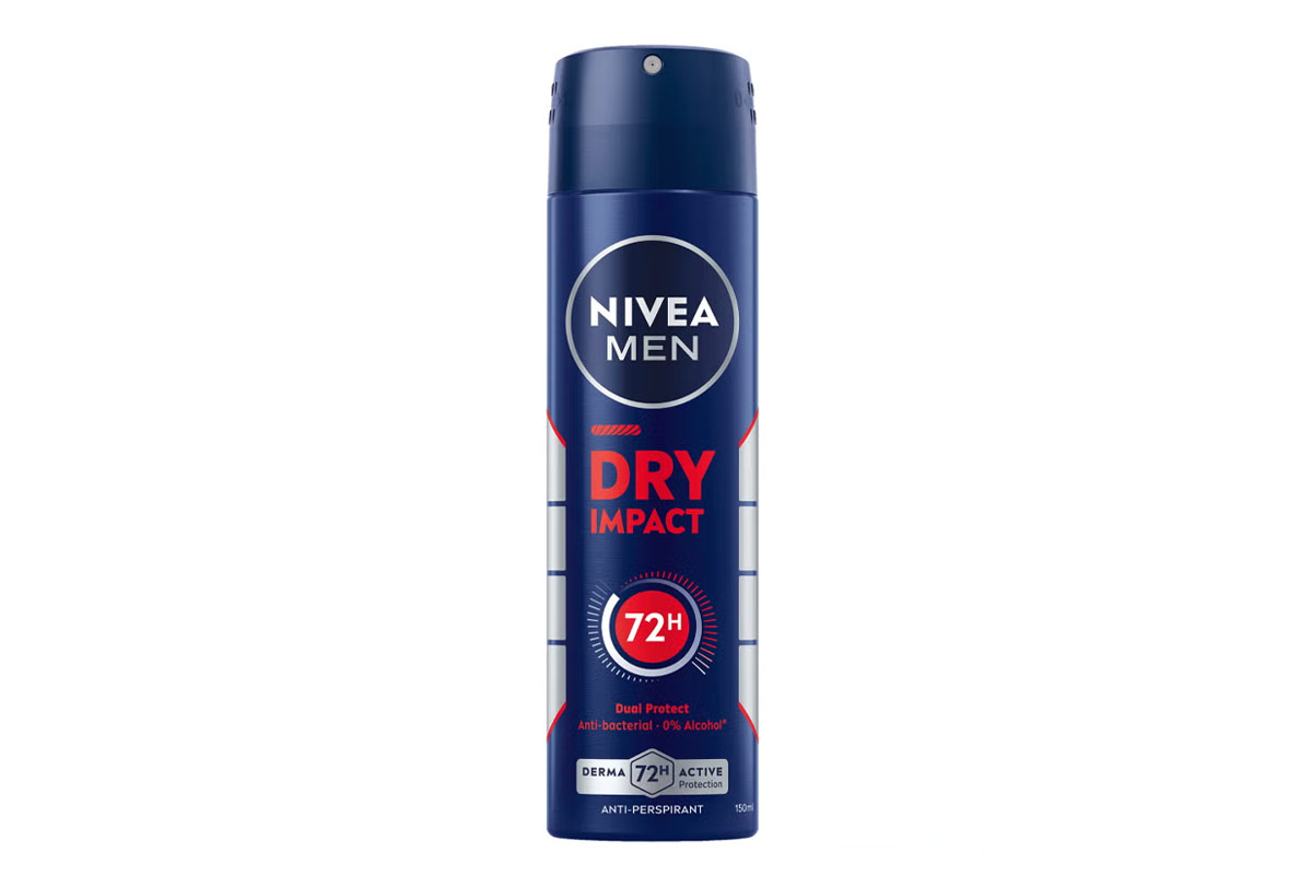 NIVEA MEN DRAY IMPACT 72HRS DEODRANT SPRAY 150 ML - Milano Pharmacy