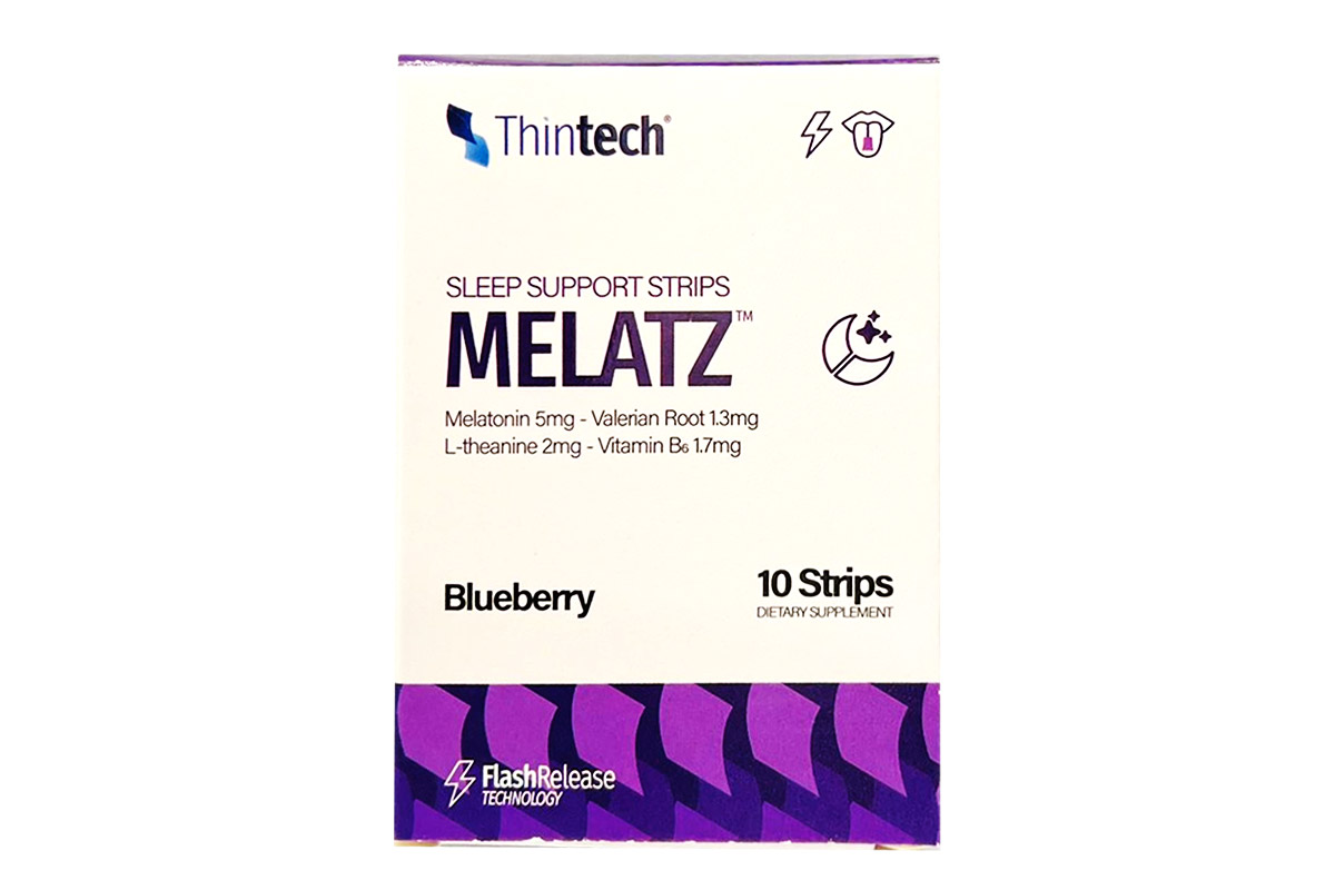 THINTECH MELATZ BLUEBERRY FLAVOR 10 ORAL STRIPS - Milano Pharmacy