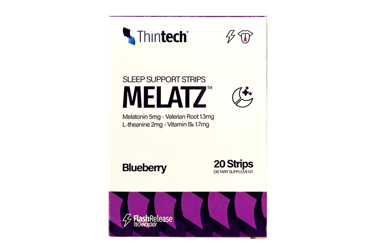 THINTECH MELATZ BLUEBERRY FLAVOR 20 ORAL STRIPS - Milano Pharmacy