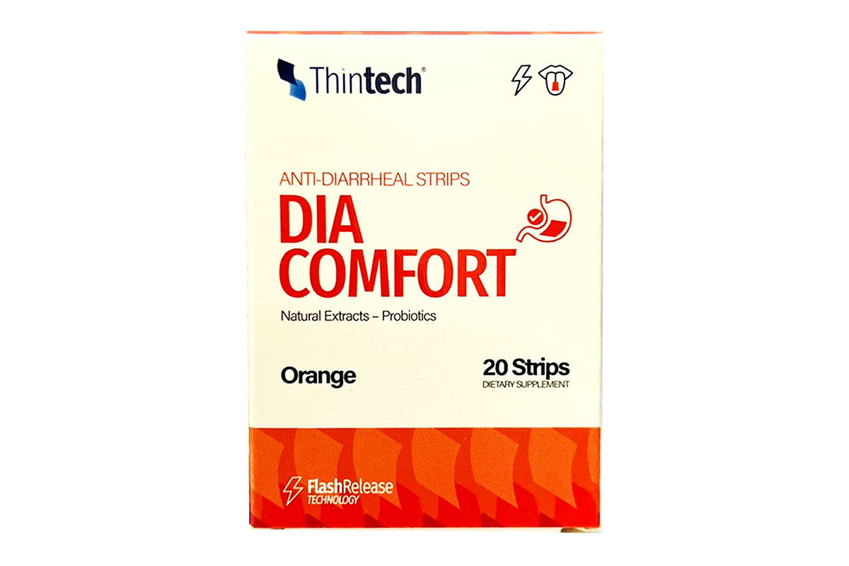 THINTECH DIA COMFORT ORANGE FLAVOR 20 ORAL STRIPS - Milano Pharmacy