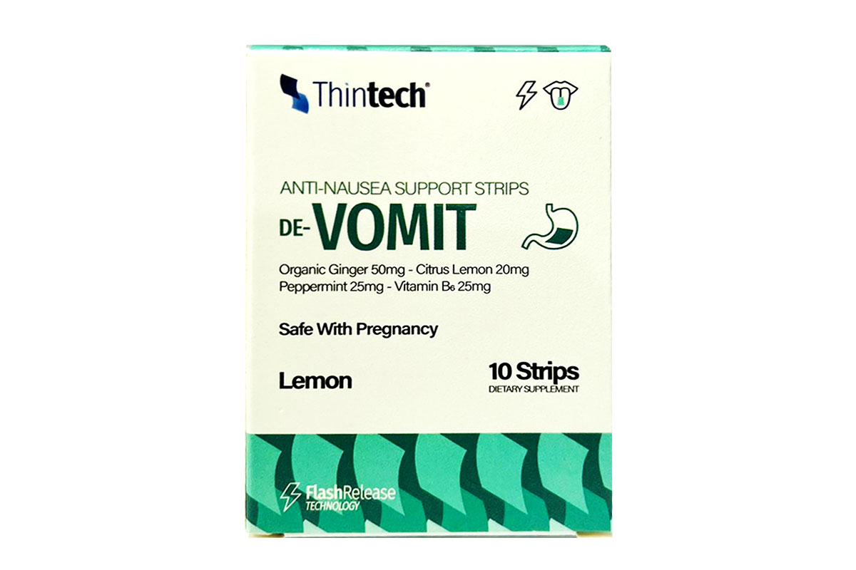 THINTECH DE-VOMIT LEMON FLAVOR 10 ORAL STRIPS - Milano Pharmacy