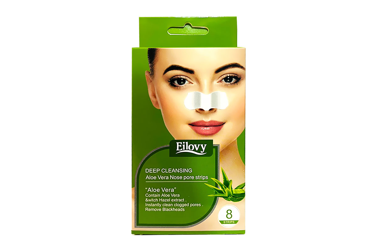 EILOVY DEEP CLEANSING ALOE VERA NOSE PORE STRIPS 8 PIECES - Milano Pharmacy